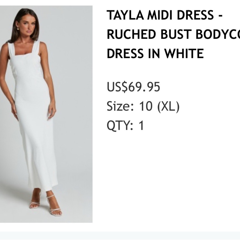 Showpo Elegant White Midi Dress